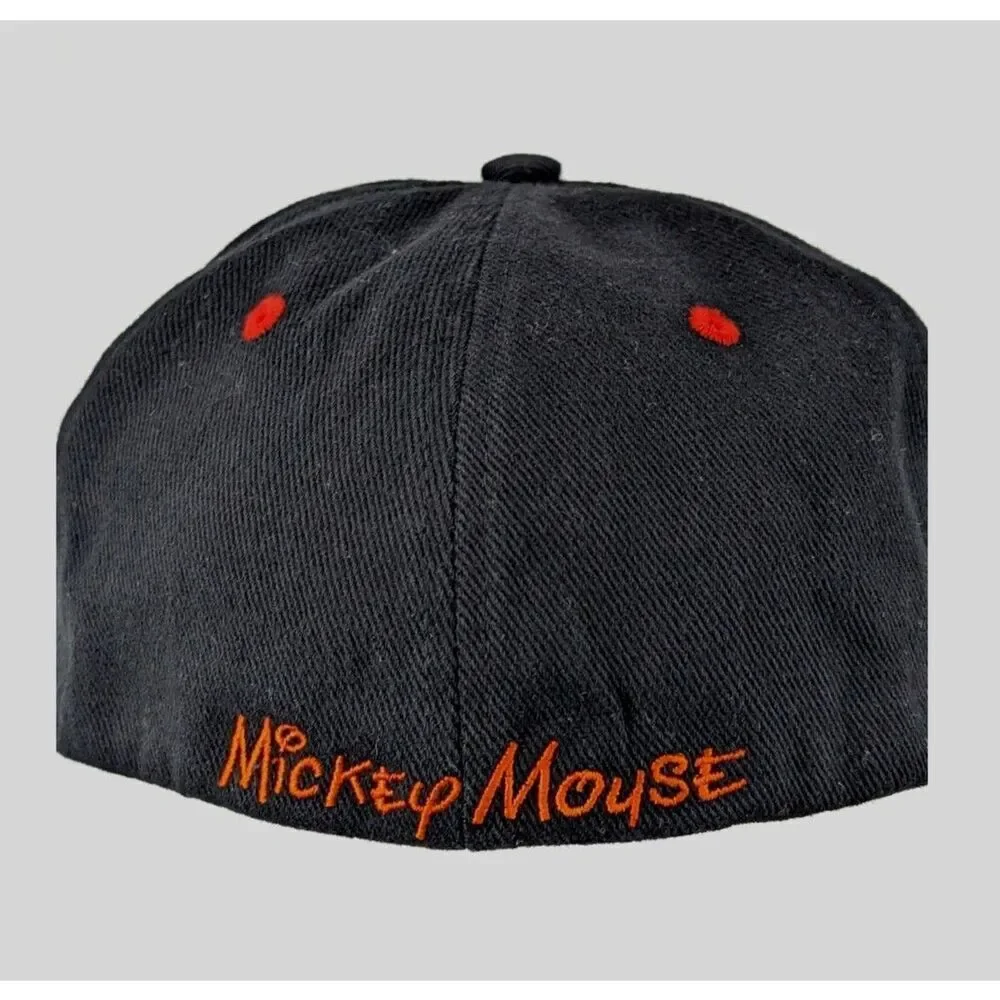 Disney Parks Angry Mickey Mouse‎ Hat Youth Black Graffiti Streetwear